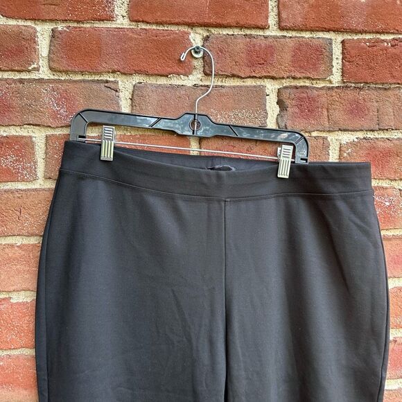 Eileen Fisher $198 ponte Stretch Tencel Black Ankle Pant XL NEW - Picture 3 of 6